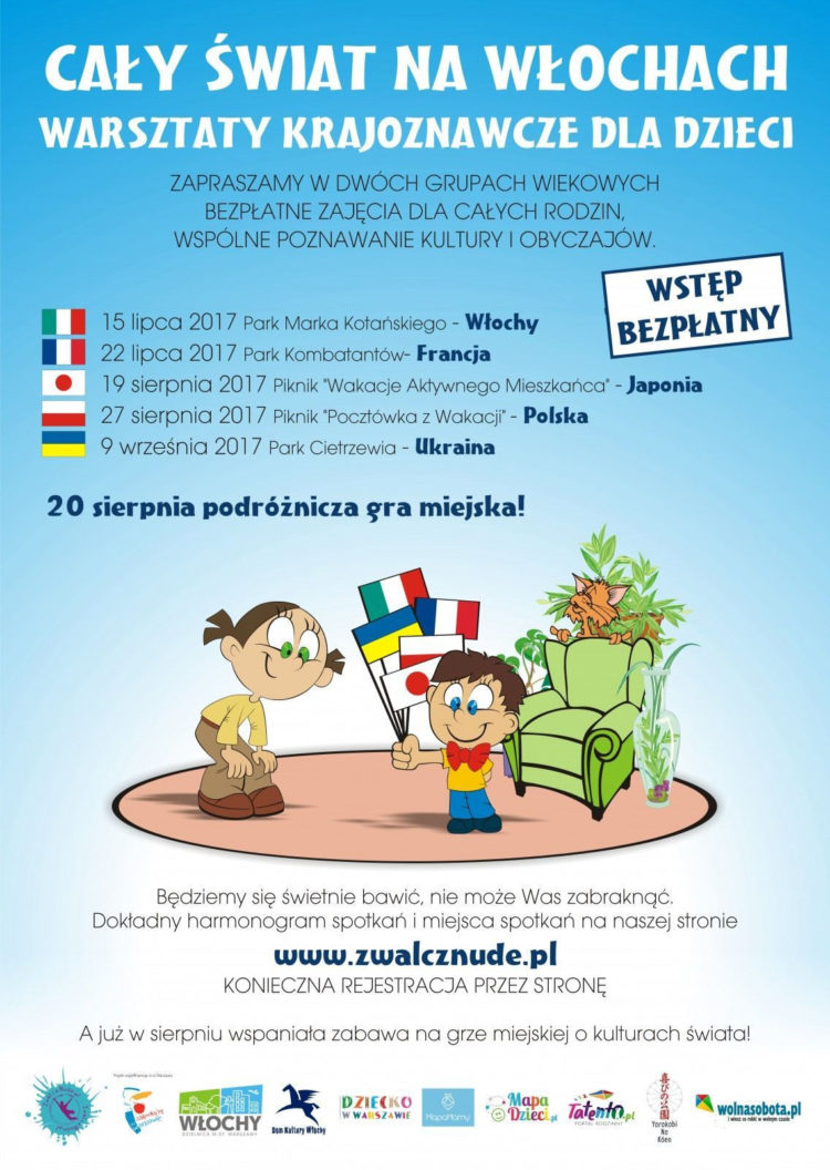 Ruszyły zapisy na warsztaty z cyklu „Cały świat na…”! Tym razem spotykamy się w dzielnicy Włochy!!!