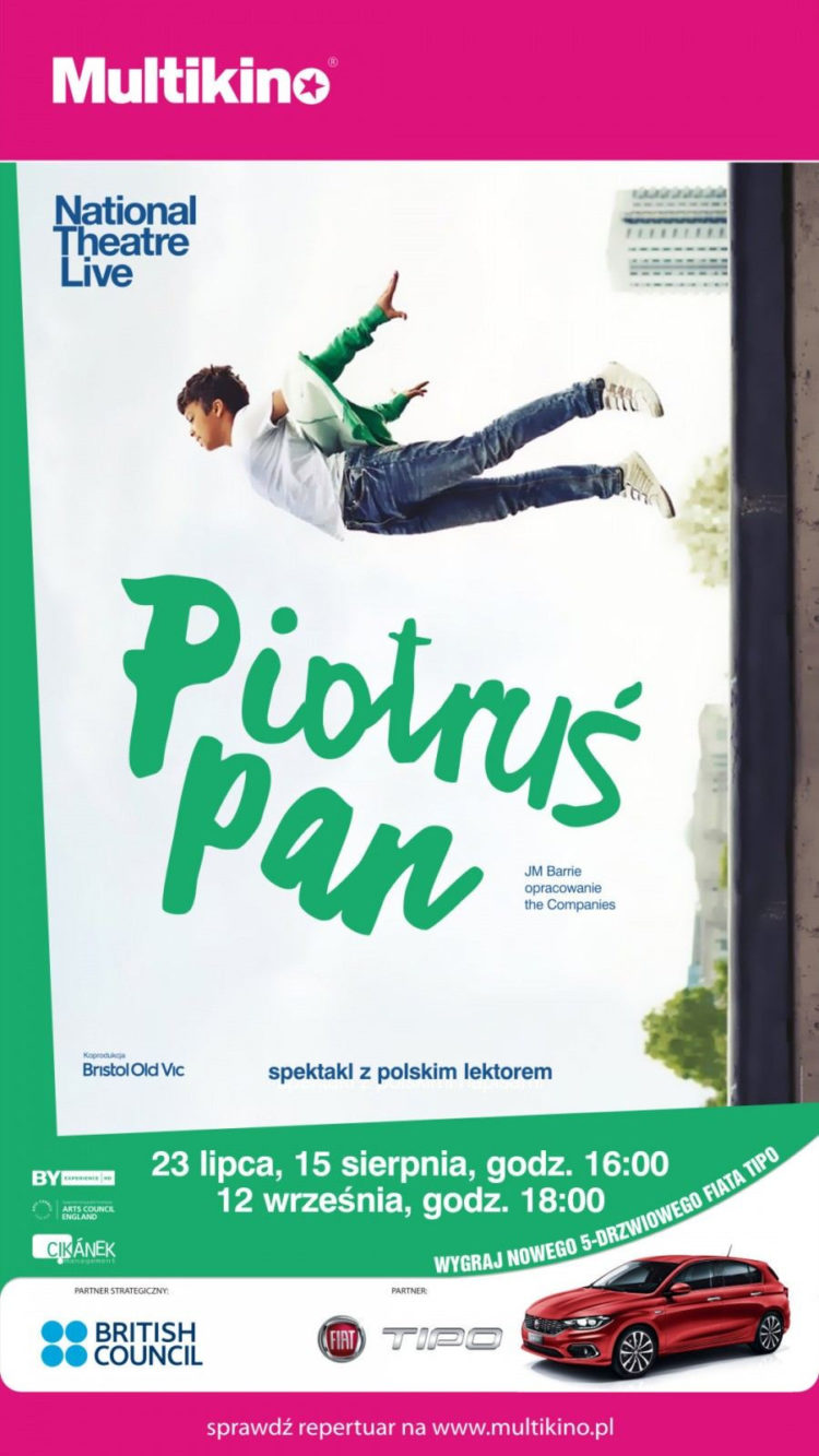„Piotruś Pan” z National Theater w Londynie 23 lipca 2017 w Multikinie!