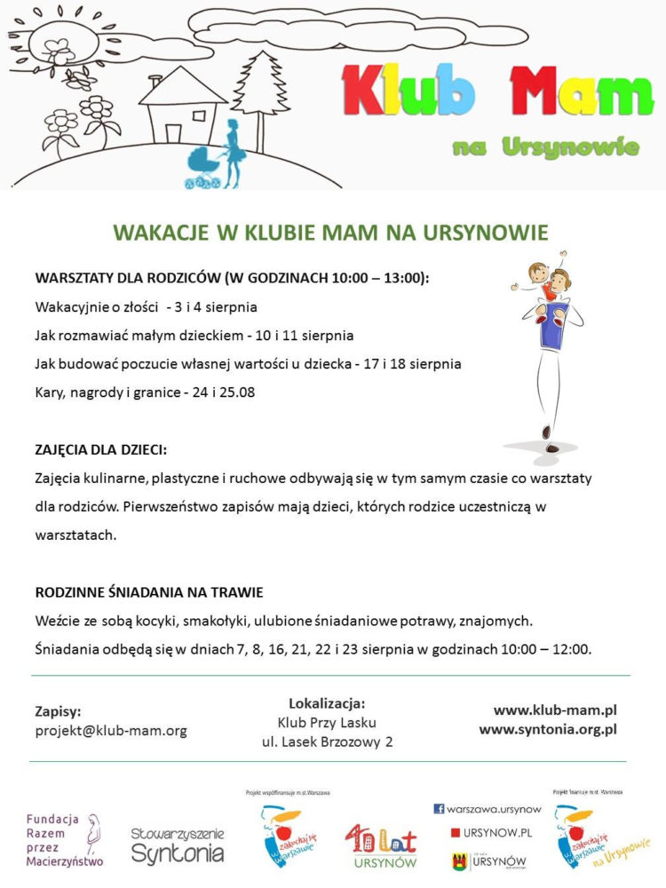 Wakacje w Klubie Mam na Ursynowie