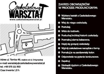 Czekoladowy warsztat potrzebuje pracowników!