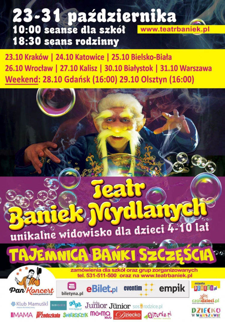 Teatr Baniek Mydlanych ponownie wyrusza w trasę koncertową po Polsce!