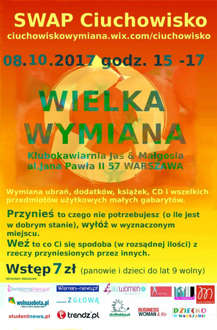 SWAP CIUCHOWISKO – WIELKA WYMIANA UBRAŃ