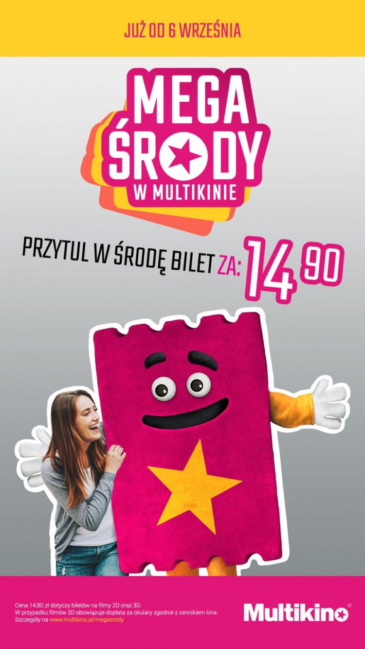 MEGAŚRODY w Multikinie z biletami za 14,90 zł