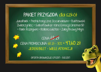Jesienna promocja JuraParku Bałtów dla szkół i przedszkoli!