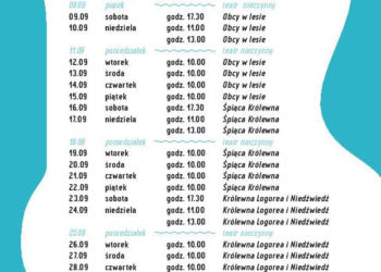 WRZEŚNIOWY REPERTUAR TEATRU LALEK GULIWER