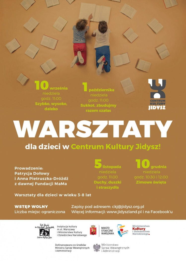 Warsztaty tematyczne dla dzieci 3-8 lat w CKJ  (X-XII 2017)