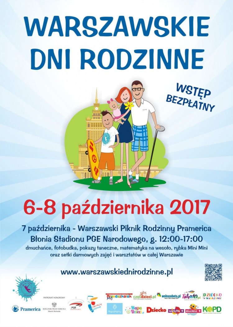 Jubileuszowa edycja Warszawskich Dni Rodzinnych! X edycja już w terminie 6-8 października 2017 r.!