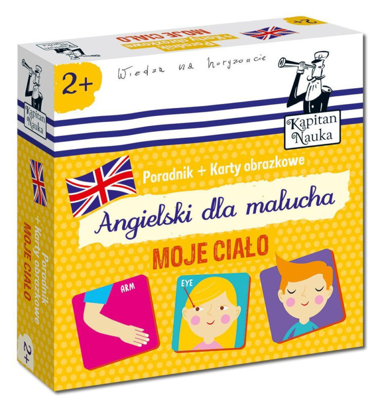 ANGIELSKI DLA MALUCHA – PORADNIK ORAZ KARTY OBRAZKOWE – NOWOŚĆ KAPITANA NAUKI