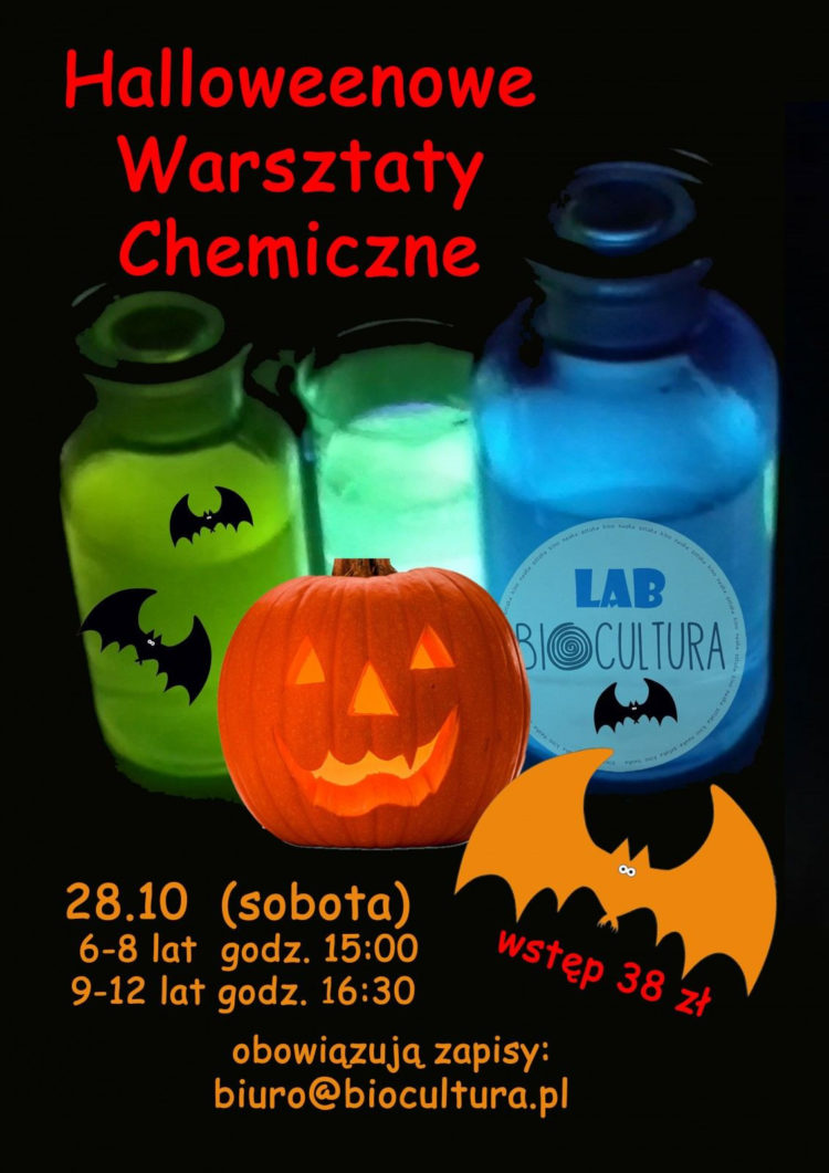 HALLOWEENOWE WARSZTATY CHEMICZNE W BIOCULTURA CAFE