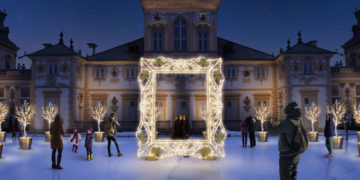 KRÓLEWSKI OGRÓD ŚWIATŁA wystawa plenerowa Muzeum Pałacu Króla Jana III w Wilanowie