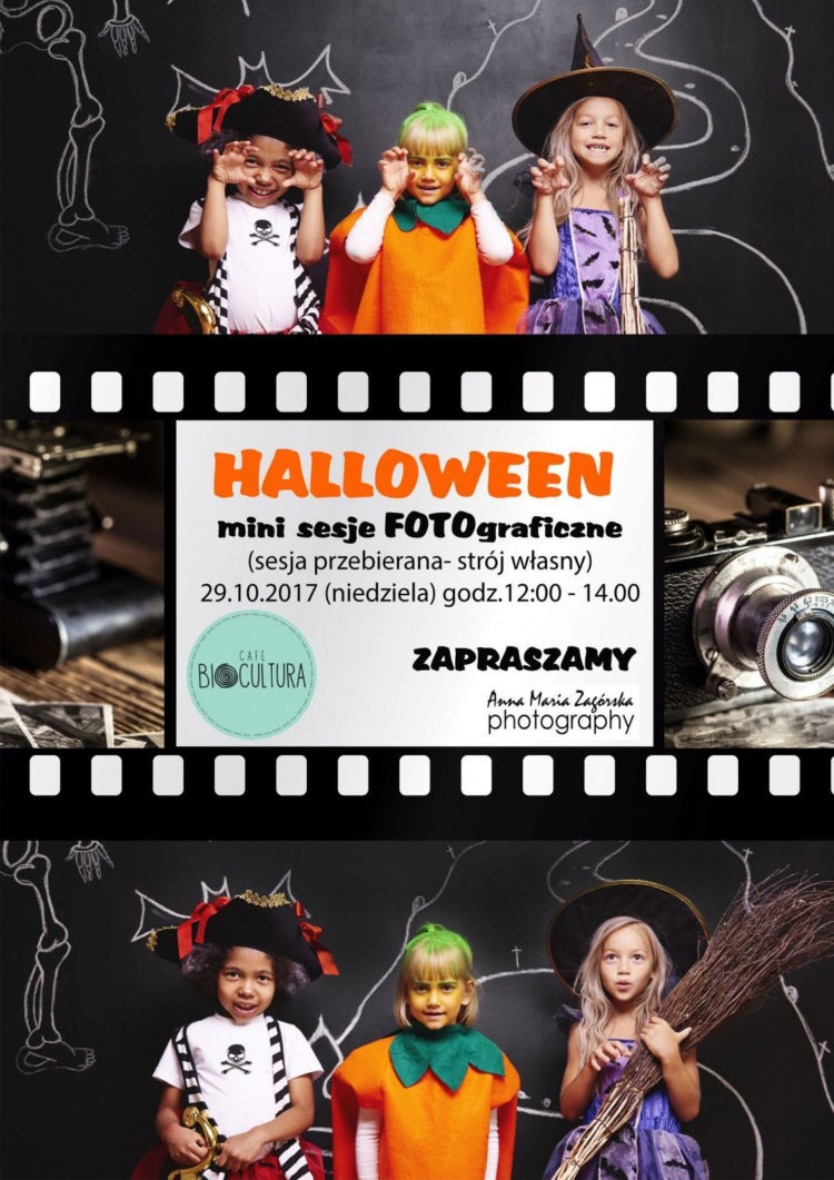 HALLOWEENOWA SESJA FOTOGRAFICZNA DLA DZIECI W BIOCULTURA CAFE