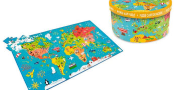 EDUKACYJNY PREZENT DLA DZIECKA – PUZZLE MAPA ŚWIATA MARKI SCRATCH
