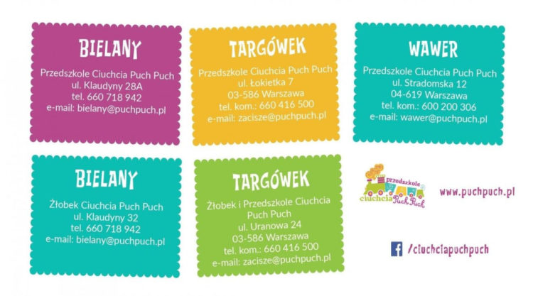 DLACZEGO WARTO WYBRAĆ PRZEDSZKOLA I ŻŁOBKI CIUCHCIA PUCH PUCH?