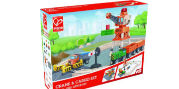 Hape „Tor z dźwigiem towarowym”