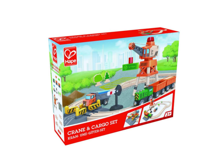 Hape „Tor z dźwigiem towarowym”