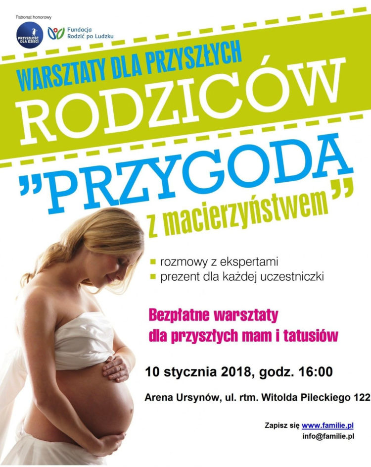 Bezpłatne warsztaty dla przyszłych rodziców „Przygoda z macierzyństwem” w Warszawie!