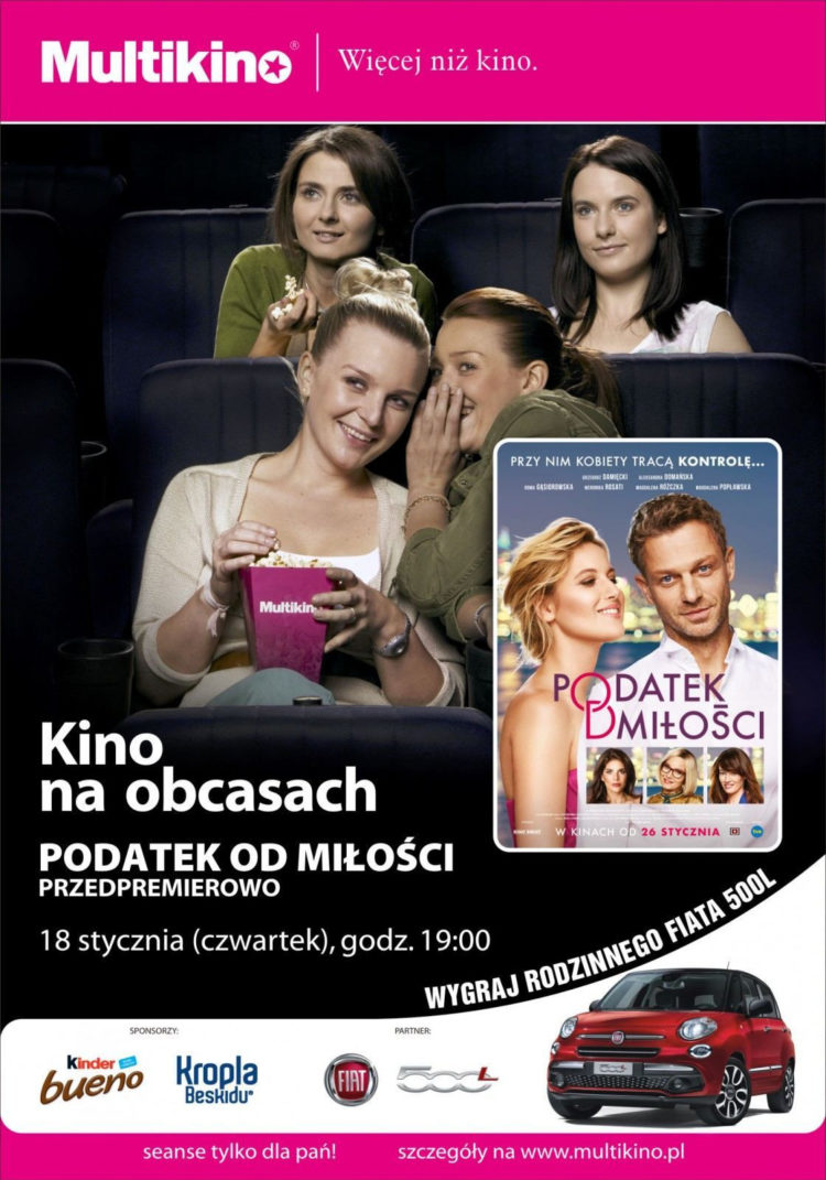 Miłość w urzędzie skarbowym? – „Podatek od miłości” przedpremierowo 18 stycznia w ramach cyklu  „Kino na Obcasach”