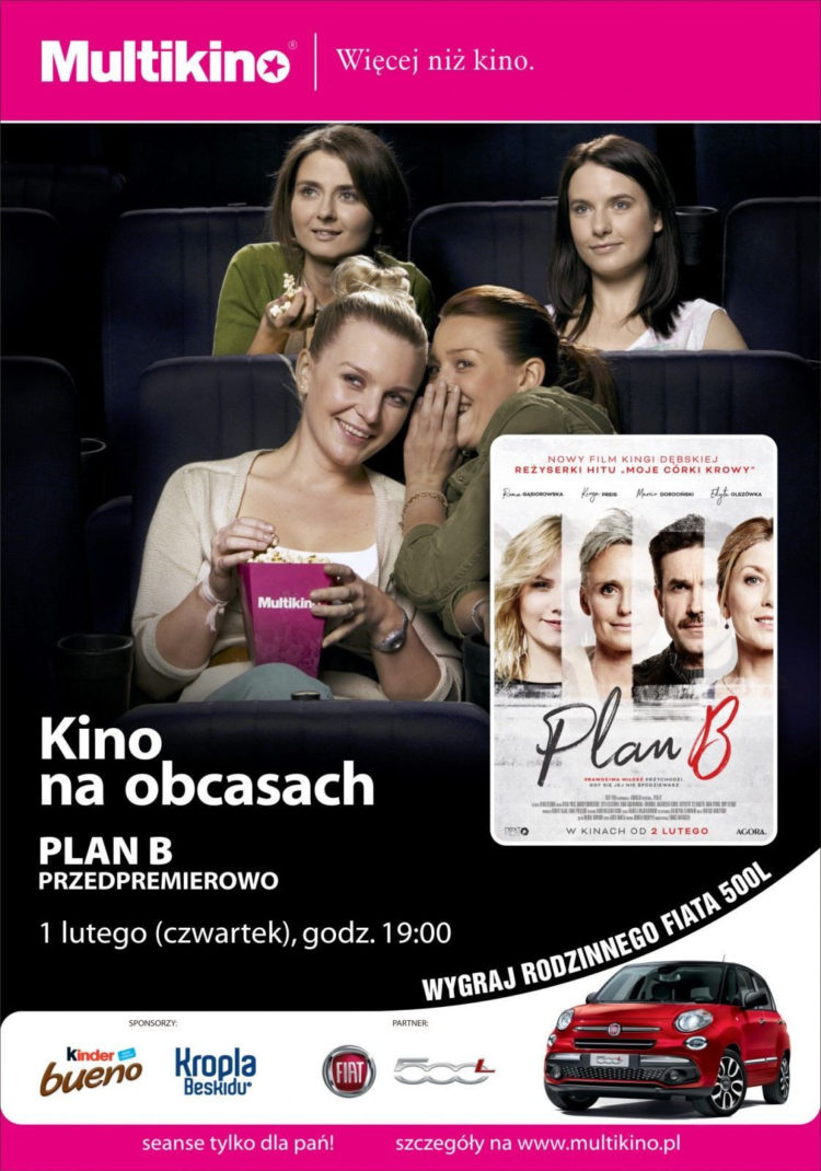 Zawsze jest jakiś plan B! – „Plan B” przedpremierowo 1 lutego w ramach cyklu  „Kino na Obcasach”
