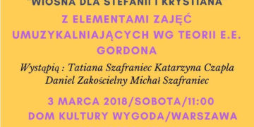 CHARYTATYWNY MELOKONCERT „WIOSNA DLA STEFANII I KRYSTIANA”