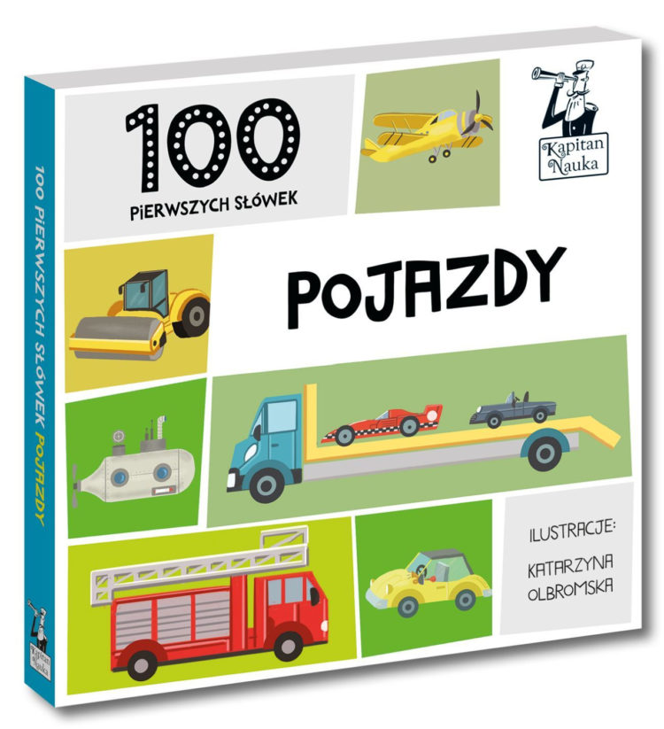 „100 pierwszych słówek POJAZDY” – nowość od Kapitana Nauki