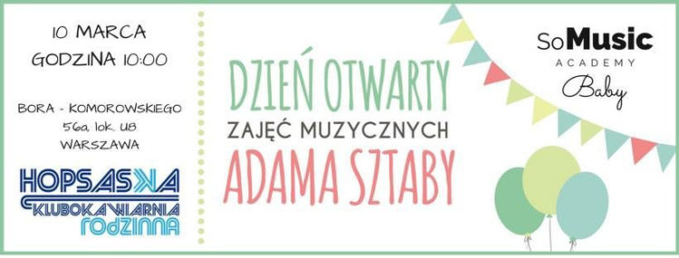 DZIEŃ OTWARTY W HOPSASKA – ZAJĘCIA MUZYCZNE Z ADAMEM SZTABĄ