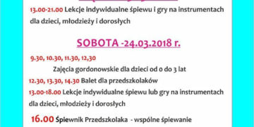 Zajęcia i atrakcje na najbliższy weekend w Nutka Café