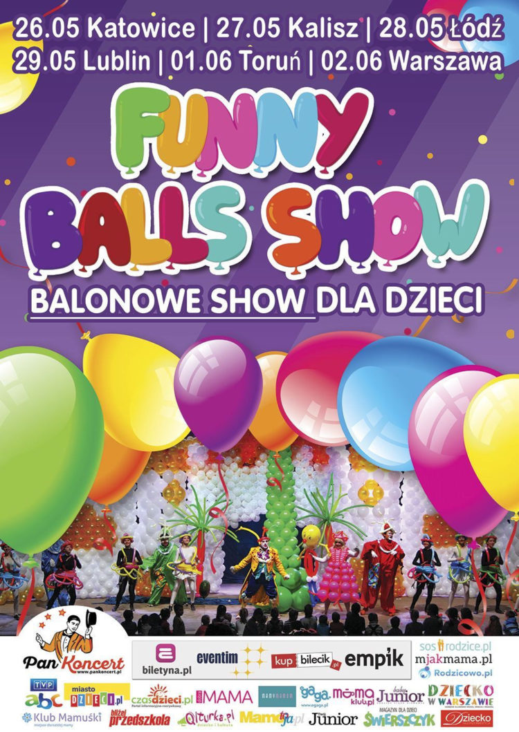 Interaktywne widowisko balonowe dla całej rodziny, czyli FUNNY BALLS SHOW