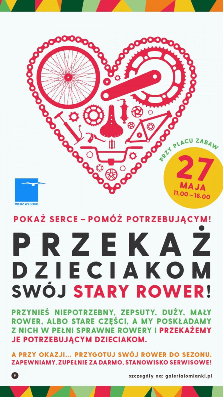 Budujemy rowery dla Dzieci z Pragi Północ! Otwarty warsztat rowerowy w Galerii Łomianki