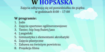 Półkolonie dla dzieci w wieku 4 – 10 lat w HOPSASKA