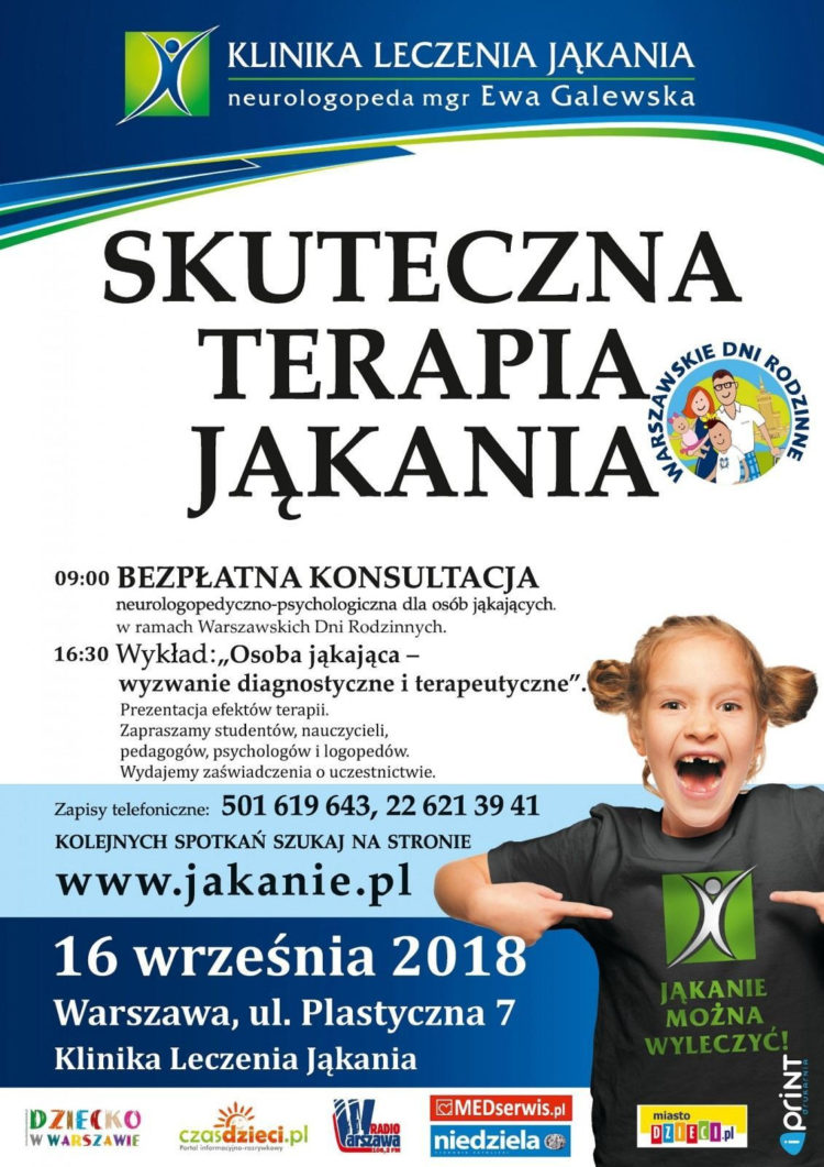 „POROZMAWIAJMY O JĄKANIU” – dni otwarte w Klinice Leczenia Jąkania