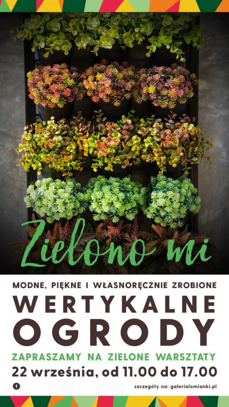 Bezpłatne warsztaty Zielono mi. Stwórz własny wertykalny ogród