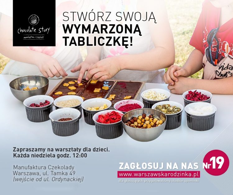 Warsztaty dla dzieci w Manufakturze Czekolady!