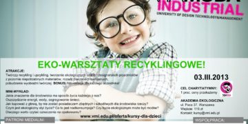 WARSZTATY: Warsztaty projektowania recyklingowej biżuterii dla dzieci i młodzieży VIAMODA INDUSTRIAL 03.03.2013