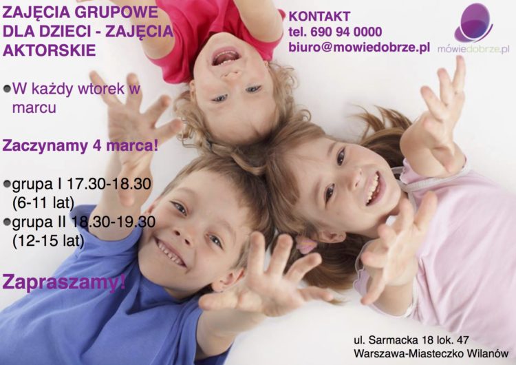 Zajęcia aktorskie dla dzieci