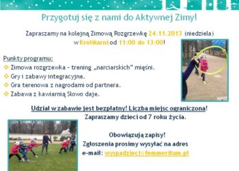 WYSPA DZIECI ZAPRASZA NA ZIMOWĄ ROZGRZEWKĘ