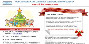 IPBBS podjęło akcję świątecznej pomocy dla Dzieci z Domów Dziecka