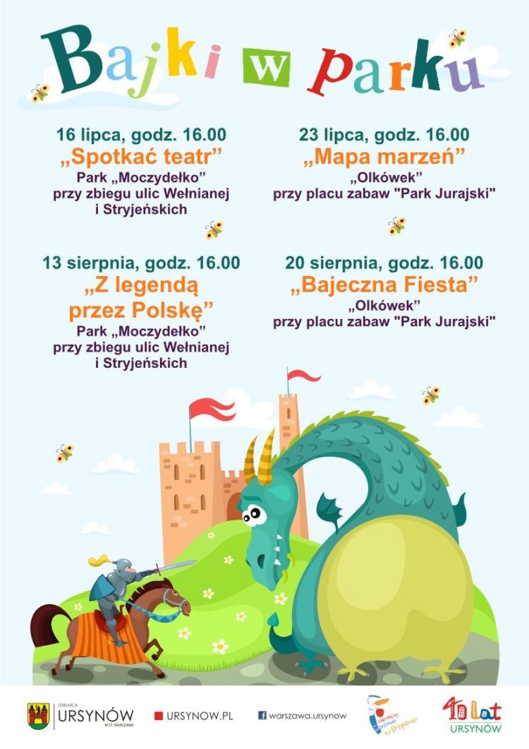 Bajki w Parku – plenerowe spektakle teatralne dla dzieci
