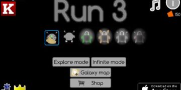 Pomóż kosmitom znaleźć drogę do domu w Run 3