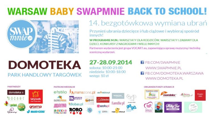 14. Bezgotówkowa wymiana ubrań ciążowych i dziecięcych SwapMnie już we wrześniu!