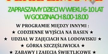 Ferie zimowe w Ursusie – Świetlica SZKOLNIAKI !