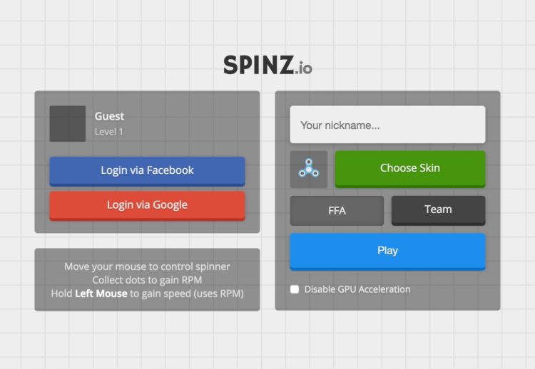 Spinz.io – wieloosobowa rozgrywka ze słynnymi fidget spinnerami w roli głównej