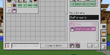 ZAJĘCIA Z PROGRAMOWANIA Z MINECRAFTEM W TLE