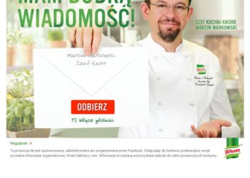 Masz wiadomość! Kulinarny konkurs Knorr