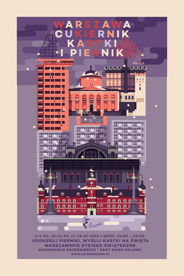 Warszawa cukiernik kartka i piernik