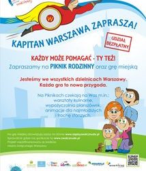 Startuje V edycja projektu Aktywna Rodzina, tym razem wspólnie POMAGAMY! Kapitan Warszawa szuka właśnie Ciebie!