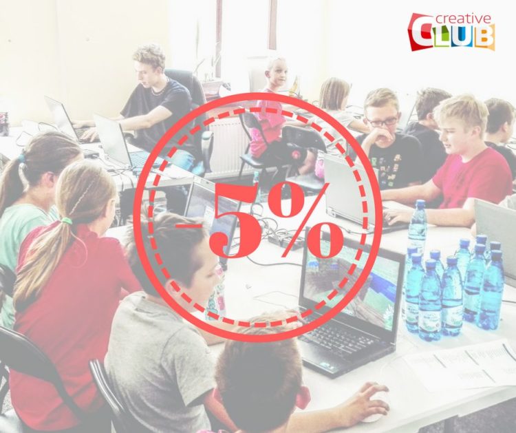ZAJĘCIA Z PROGRAMOWANIA W CREATIVE CLUB – PROMOCJA DLA CZYTELNIKÓW DZIECKA W WARSZAWIE