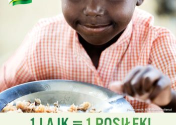 „1 LAJK = 1 POSIŁEK” Pomóż przekazać potrzebującym dzieciom szkolne posiłki
