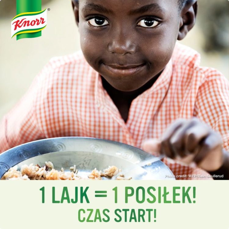 „1 LAJK = 1 POSIŁEK” Pomóż przekazać potrzebującym dzieciom szkolne posiłki