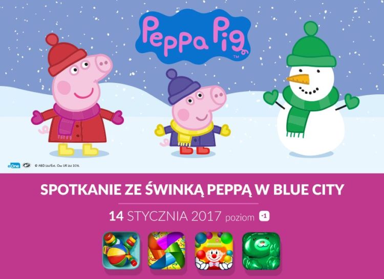 SPOTKANIE ZE ŚWINKĄ PEPPĄ W CENTRUM HANDLOWYM BLUE CITY
