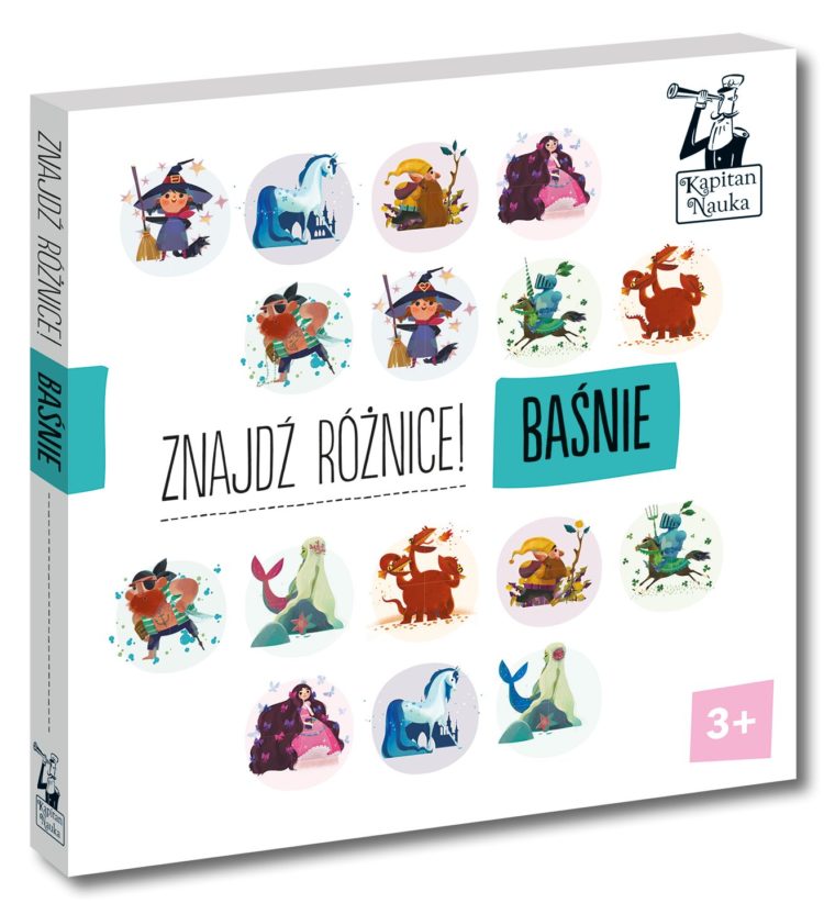 Nowa seria wyjątkowych książeczek Kapitana Nauki – ZNAJDŹ RÓŻNICĘ! BAŚNIE